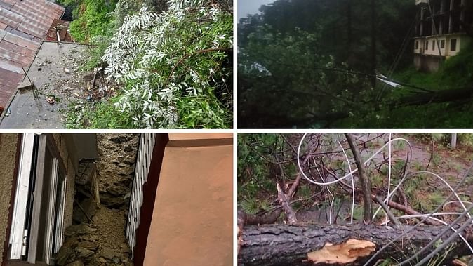 बारिश से हुआ नुकसान