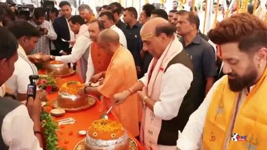Photo of Birthday Celebration : राजनाथ सिंह और योगी आदित्यनाथ ने काशी में पूजा कर पीएम मोदी के जन्मदिन पर बांटा प्रसाद