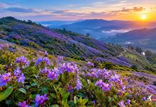 Photo of Munnar Blooms : 12 साल बाद मुन्नार की पहाड़ियां नीलकुरिंजी के फूलों से सजीं, अद्भुत नजारा देखने उमड़े पर्यटक